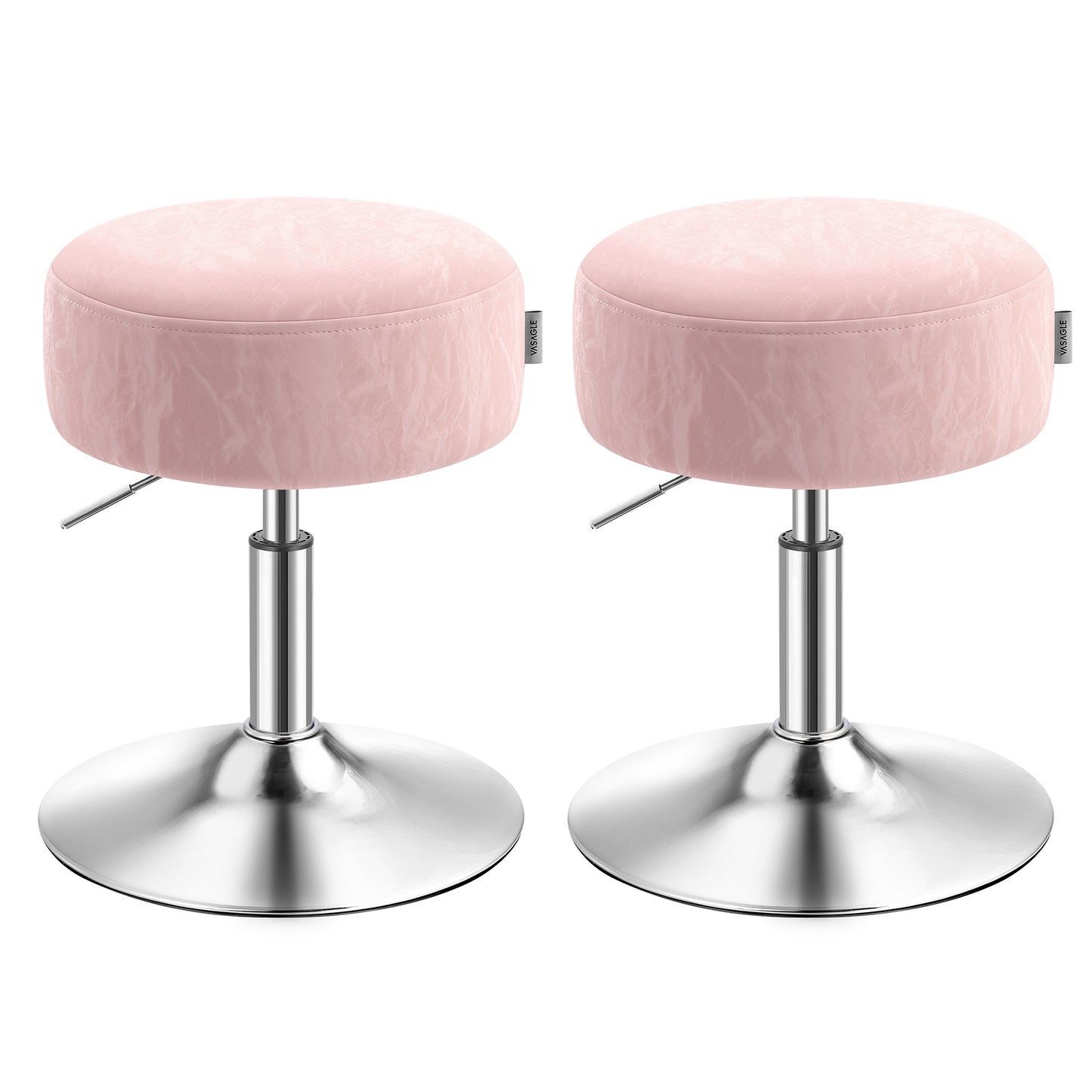 Vanity Stools Set of 2, Makeup Vanity Chairs, Modern, Cream White