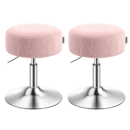 Vanity Stools Set of 2, Makeup Vanity Chairs, Modern, Cream White