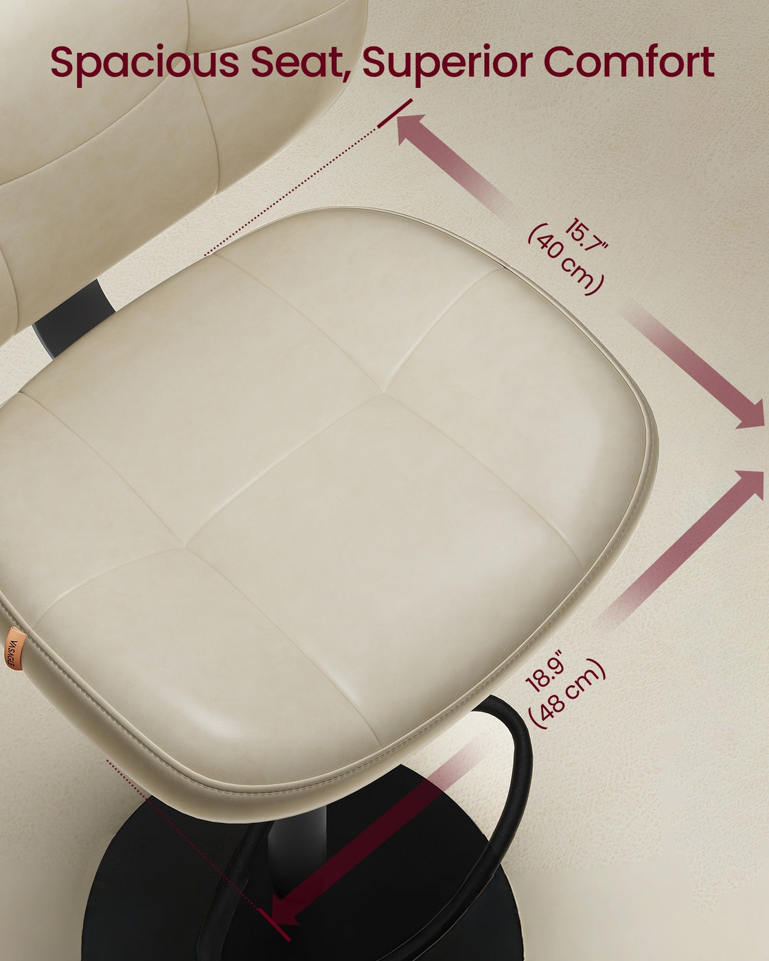 PU leather swivel bar stools with back and footrest - image 20