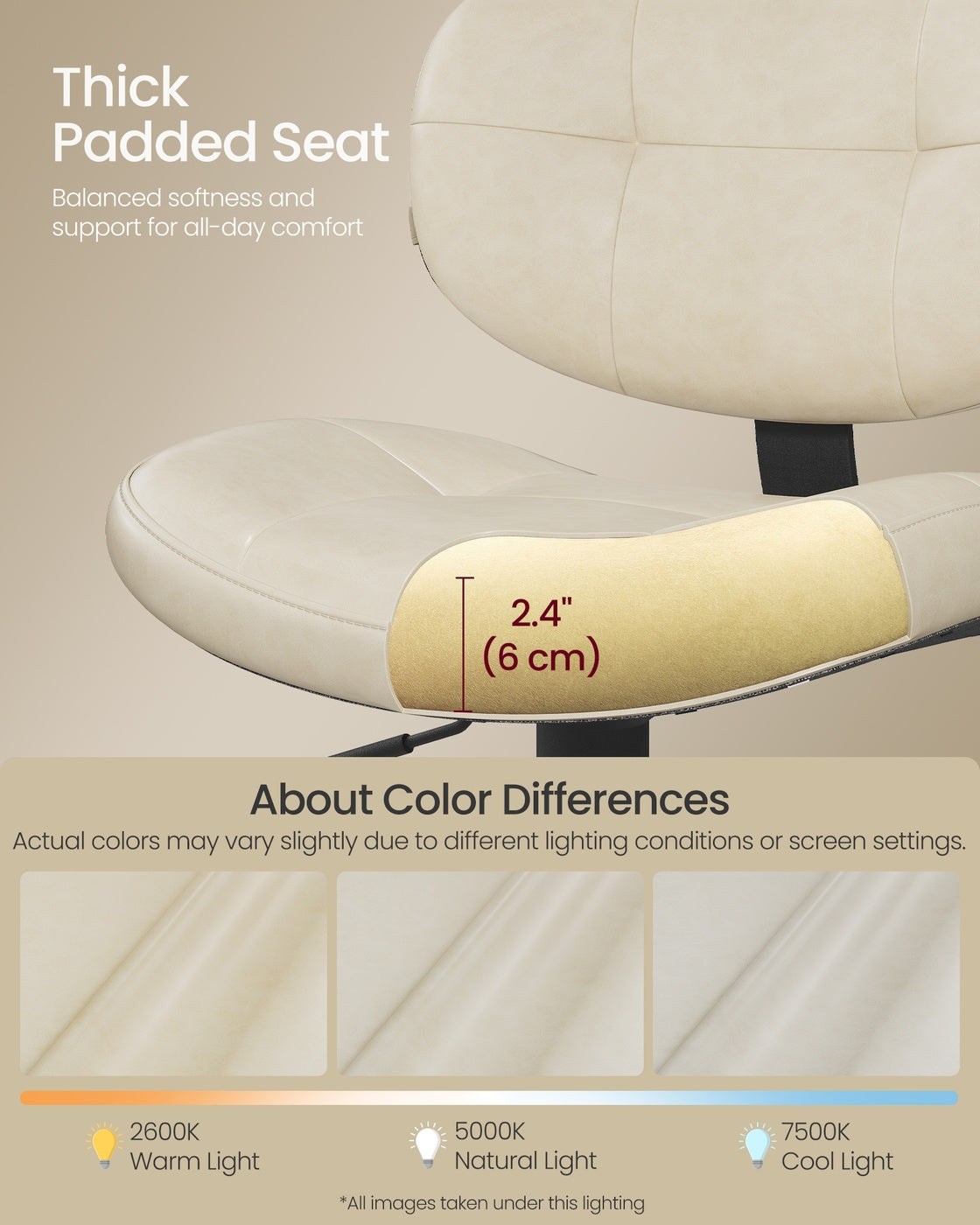 PU leather swivel bar stools with back and footrest - image 19