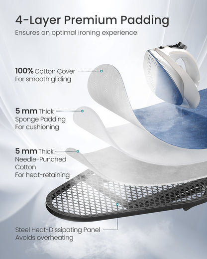 Ironing Board, Foldable Iron Board, Height Adjustable - image 4