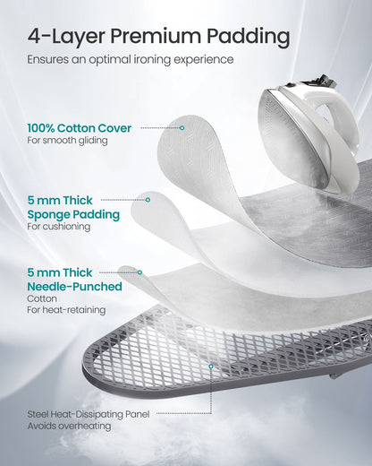 Ironing Board, Foldable Iron Board, Height Adjustable - image 9