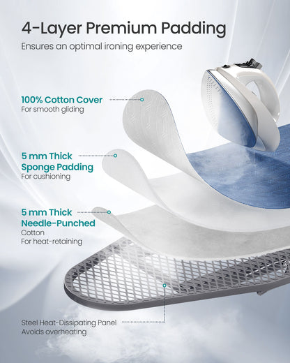 Ironing Board, Foldable Iron Board, Height Adjustable - image 12