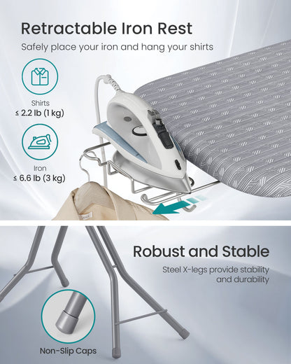 Ironing Board, Foldable Iron Board, Height Adjustable - image 21