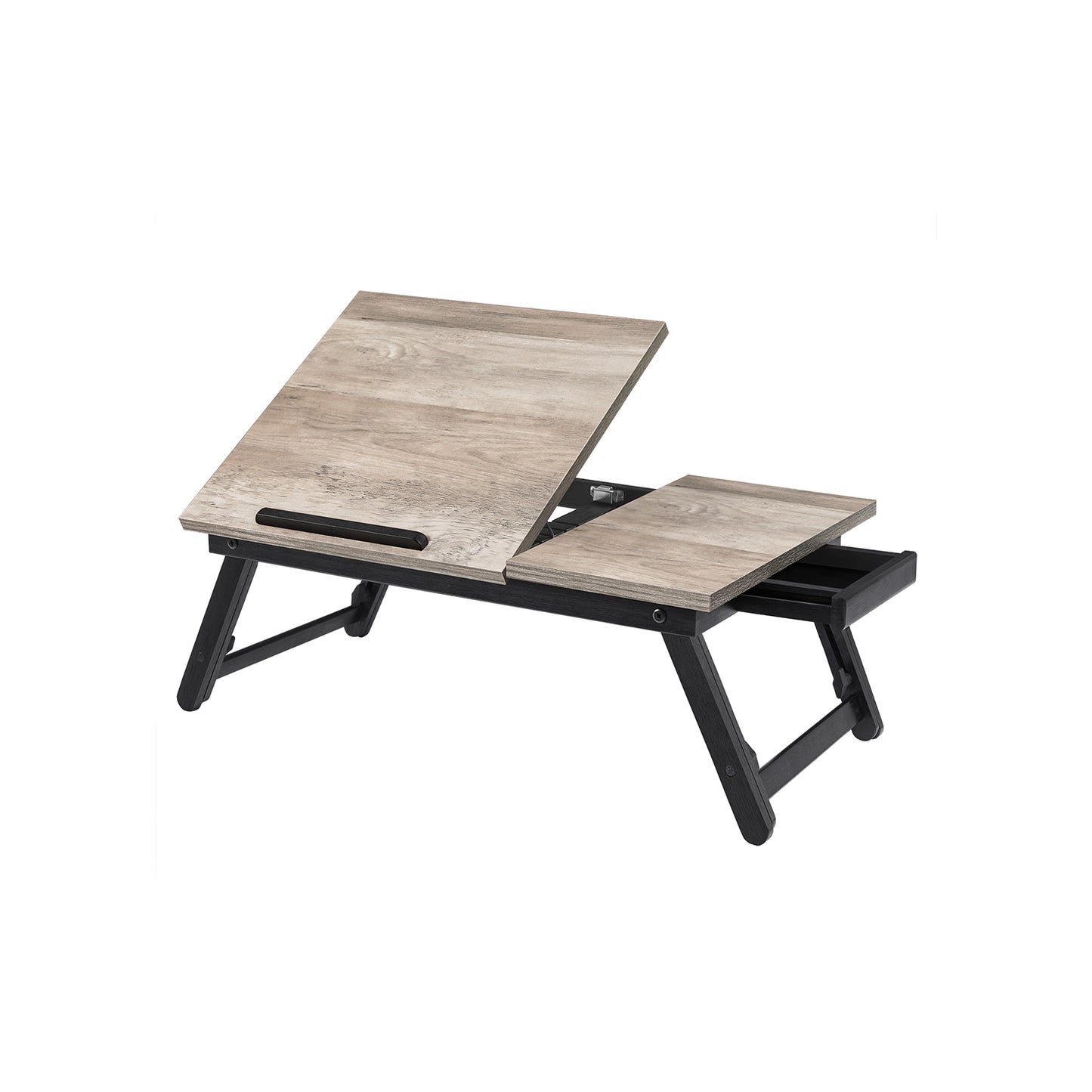 Laptop Desk for Bed or Sofa with Adjustable Tilting Top - HWLEXTRA 