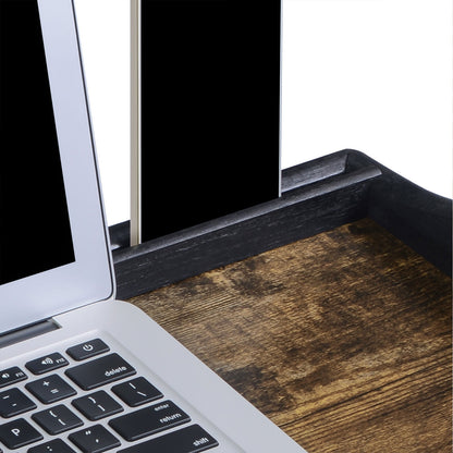Black Breakfast Tray with Folding Legs for Bed - image 5