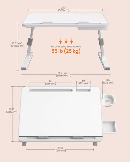 Adjustable Lap Desk for Bed & Sofa