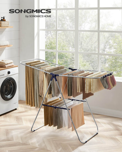 Clothes Drying Rack with Bonus Sock Clips - HWLEXTRA 