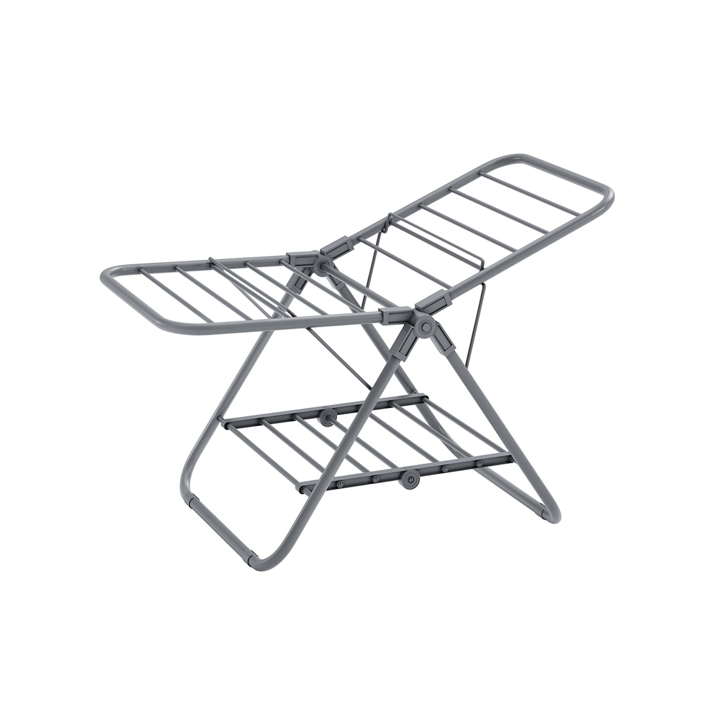 Small Foldable 2-Level Clothes Drying Rack
