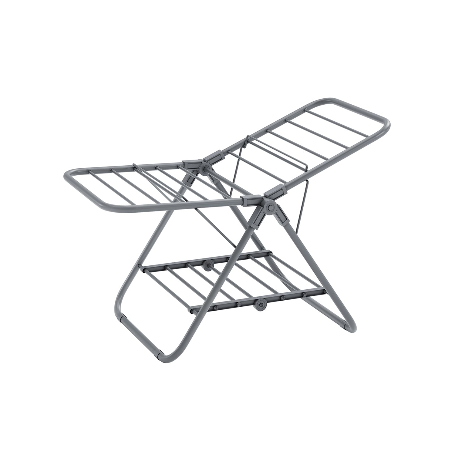 Small Foldable 2-Level Clothes Drying Rack