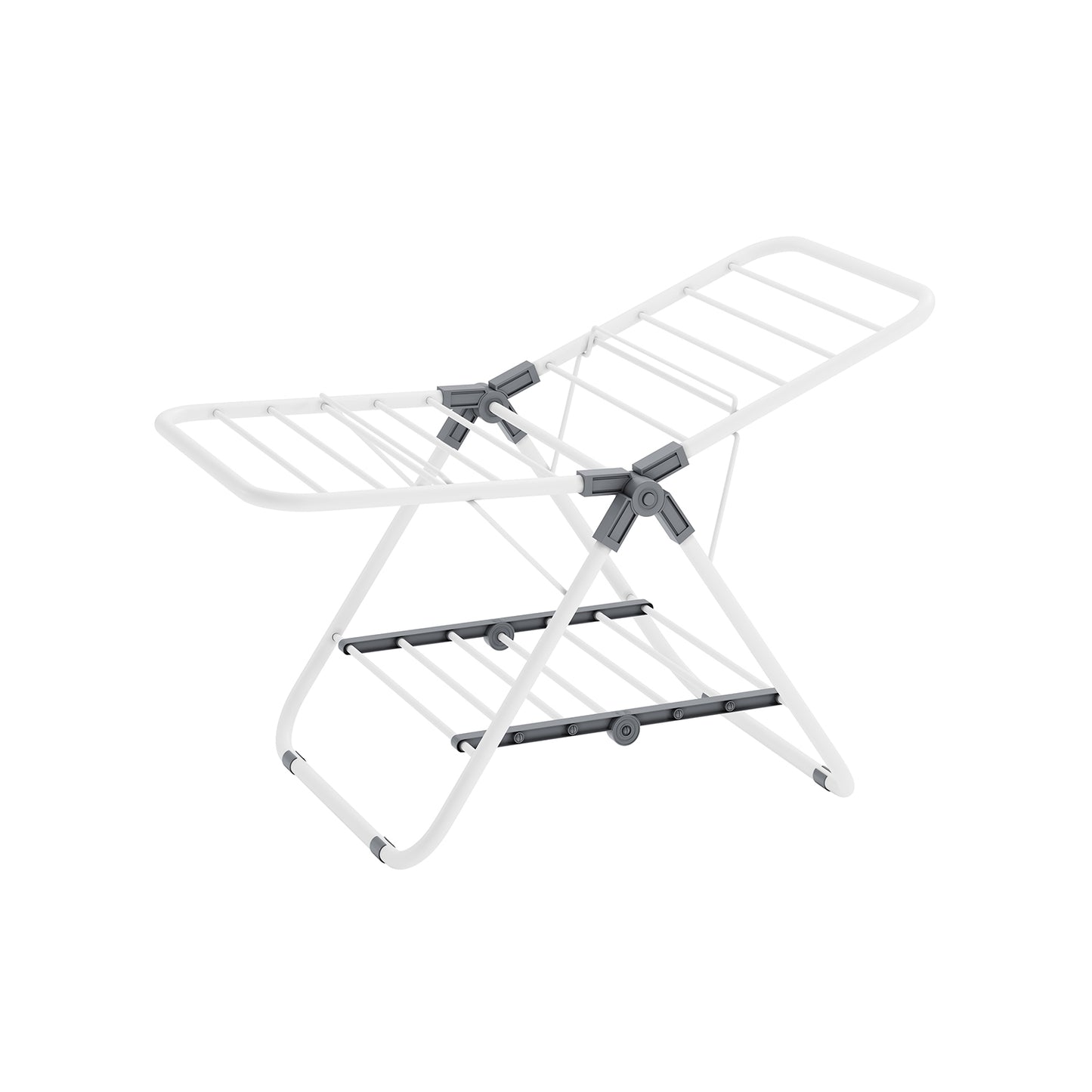 Small Foldable 2-Level Clothes Drying Rack - HWLEXTRA 