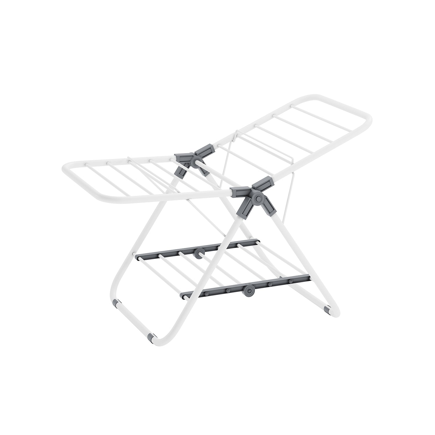 Small Foldable 2-Level Clothes Drying Rack - HWLEXTRA 