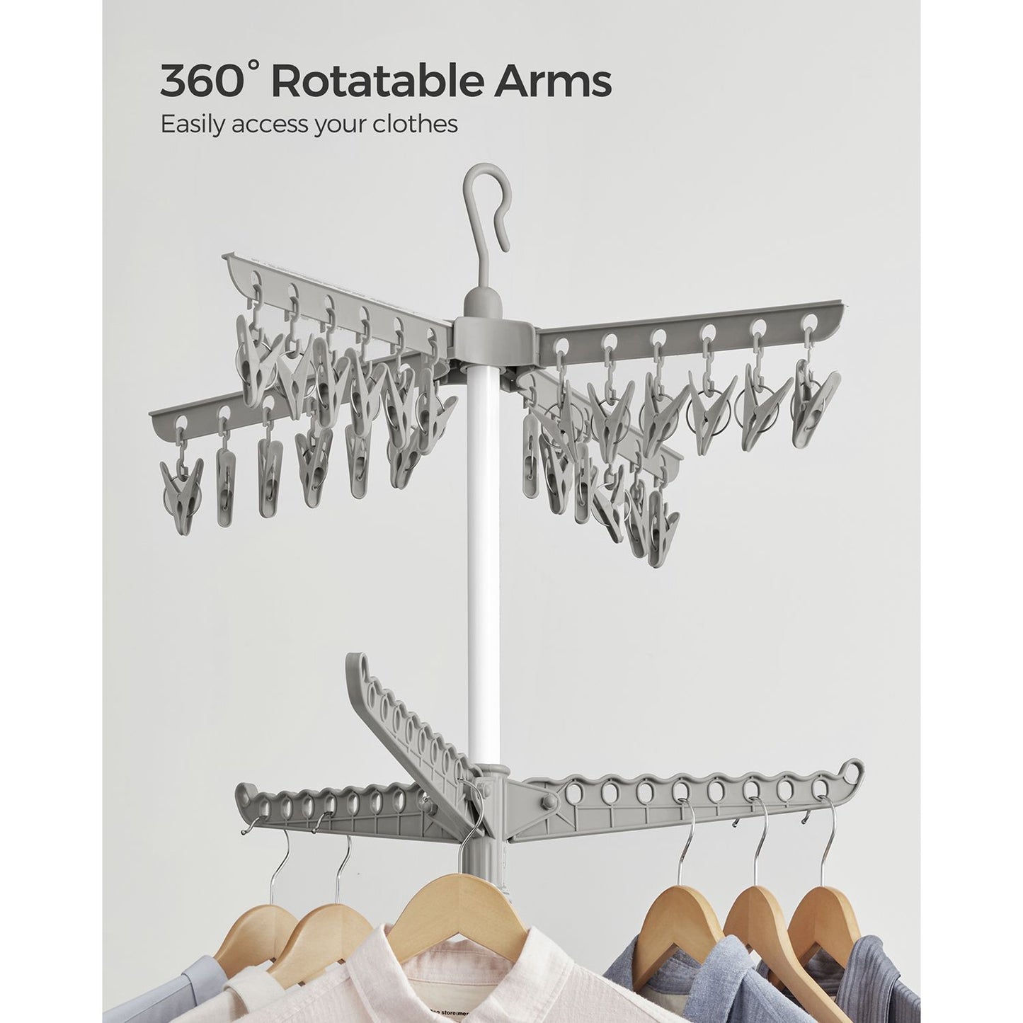 2-Tier 72-Inch Clothes Drying Rack - HWLEXTRA 