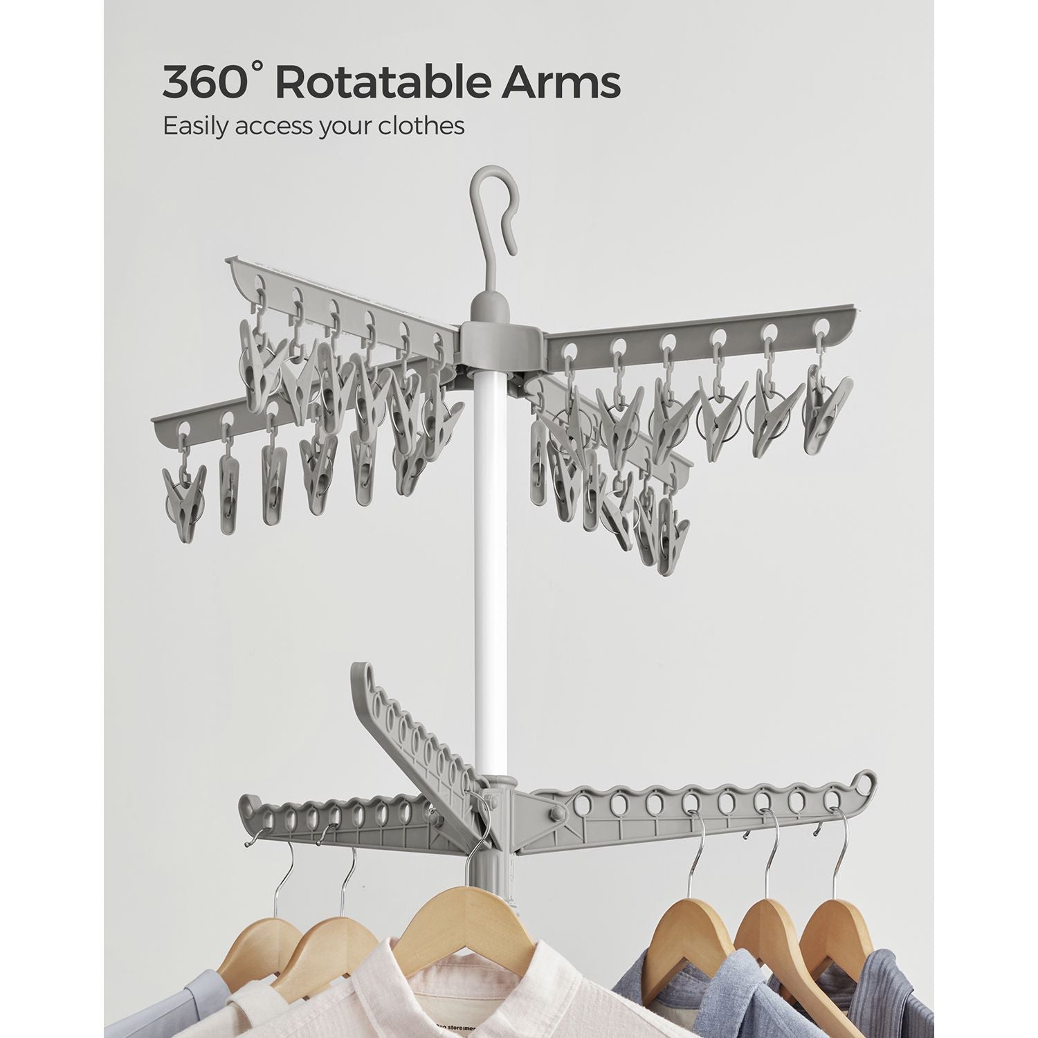 2-Tier 72-Inch Clothes Drying Rack - HWLEXTRA 