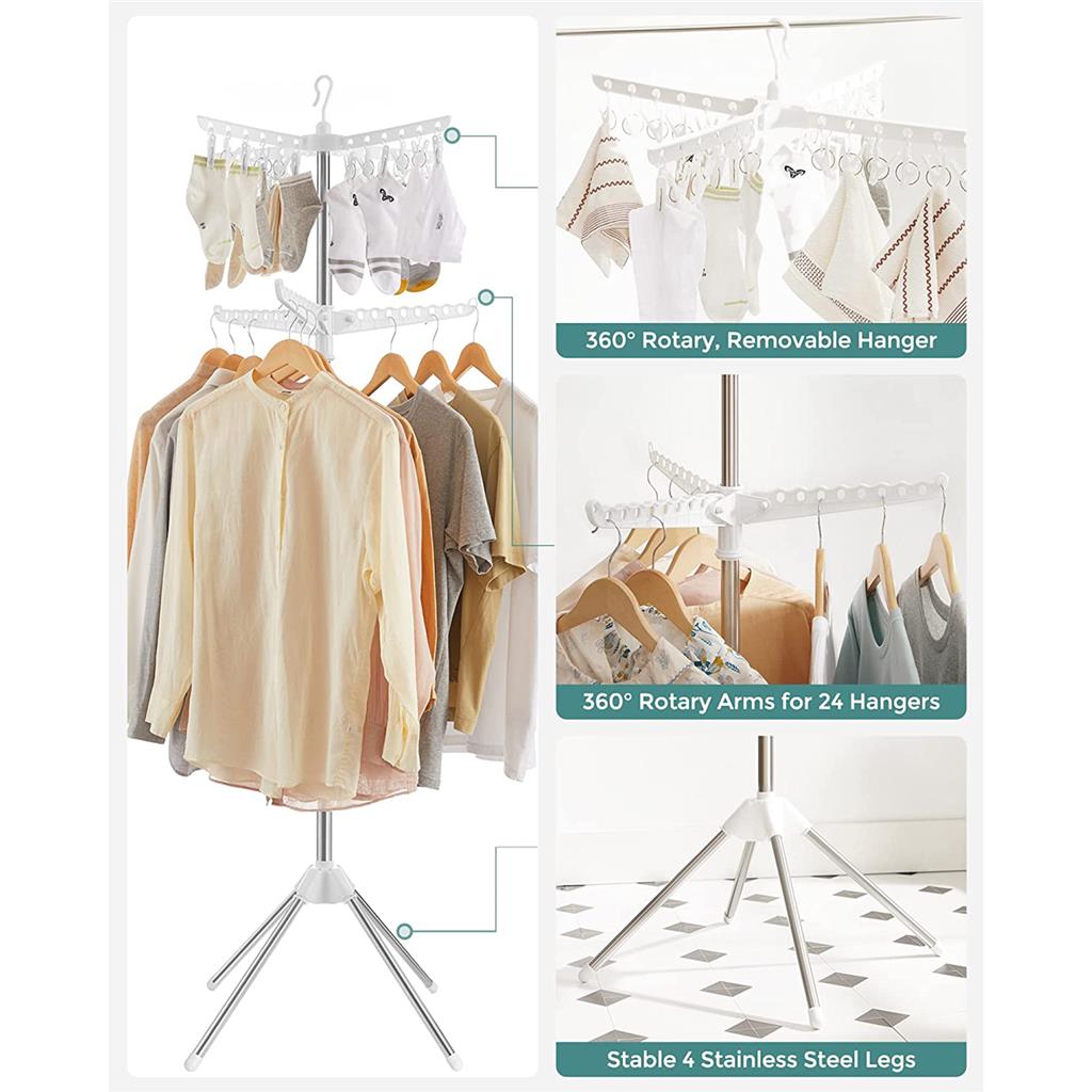 2-Tier 72-Inch Clothes Drying Rack - HWLEXTRA 