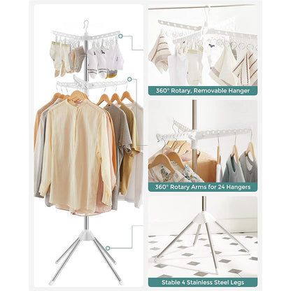 2-Tier 72-Inch Clothes Drying Rack - HWLEXTRA 