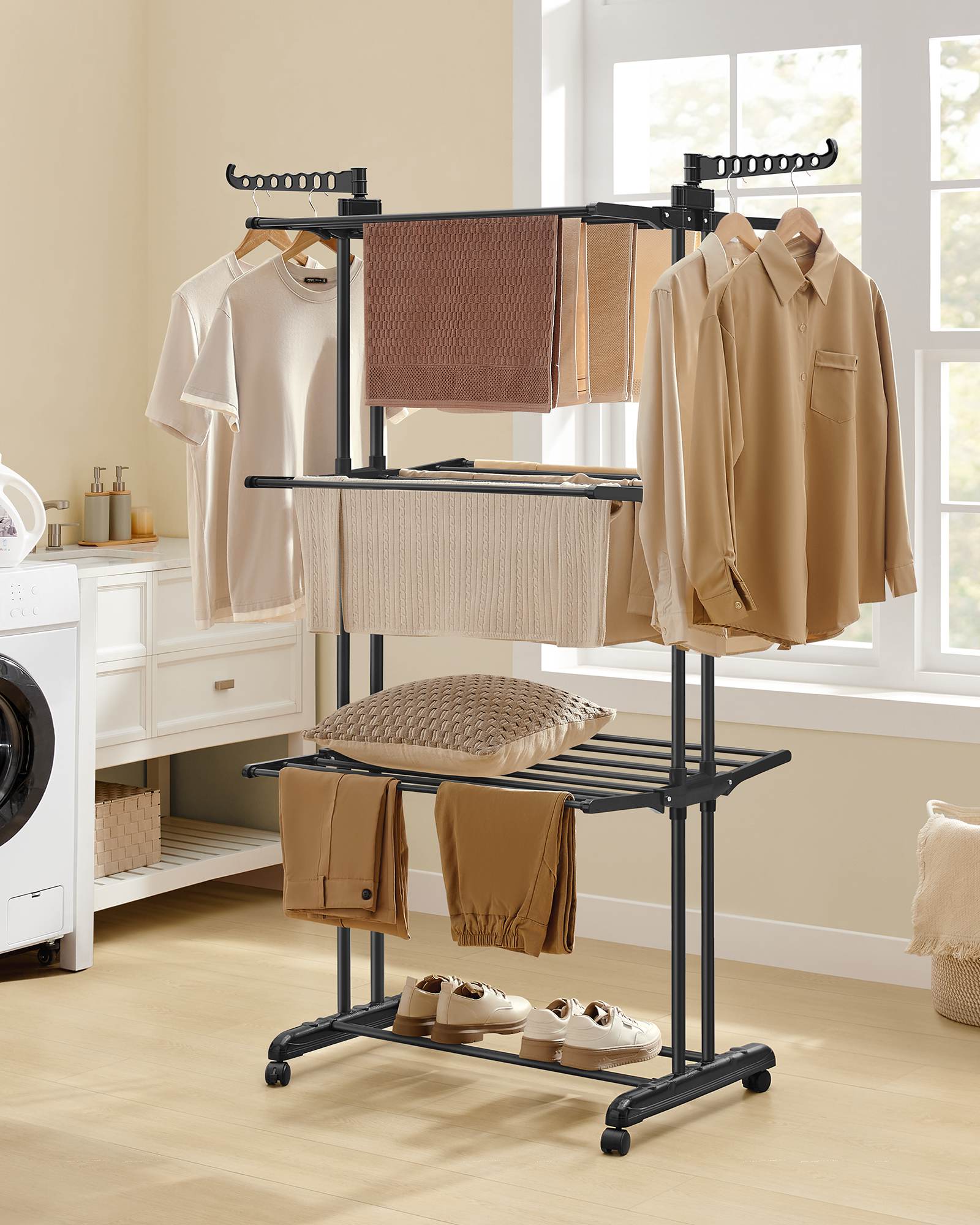 4-Tier Clothes Drying Rack Stand - HWLEXTRA 