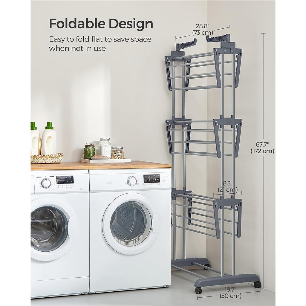 4-Tier Clothes Drying Rack Stand - HWLEXTRA 