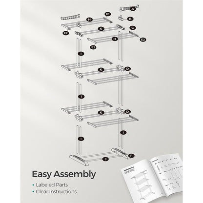 4-Tier Clothes Drying Rack Stand - HWLEXTRA 