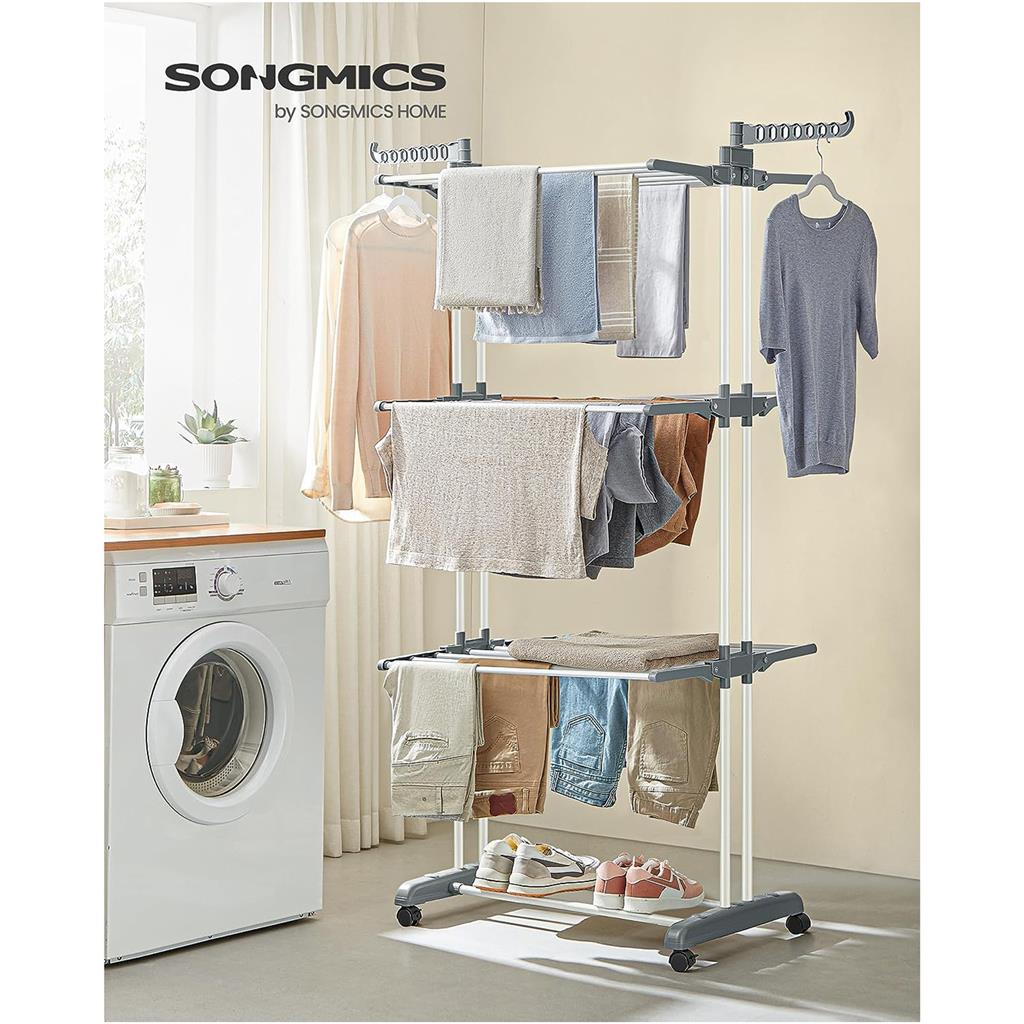 4-Tier Clothes Drying Rack Stand - HWLEXTRA 