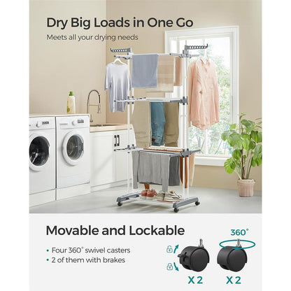 4-Tier Clothes Drying Rack Stand - HWLEXTRA 