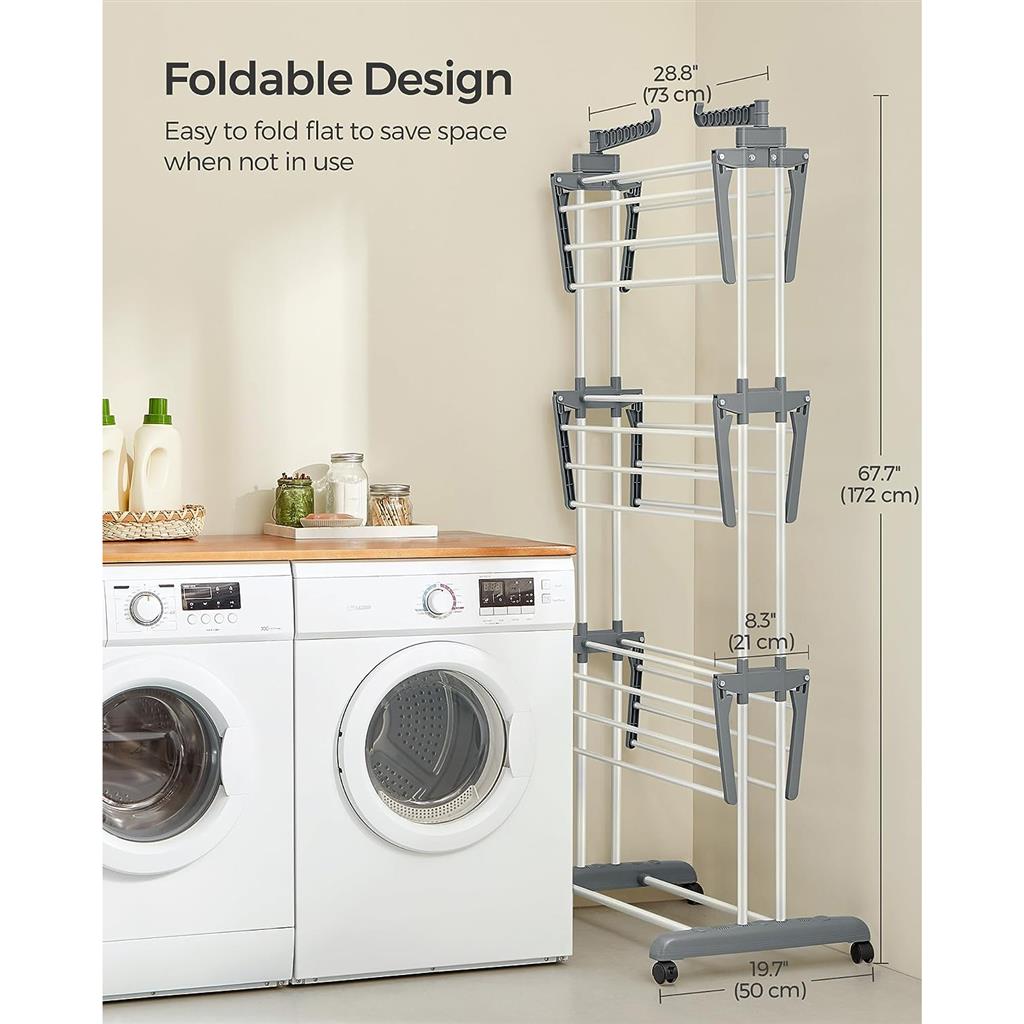 4-Tier Clothes Drying Rack Stand - HWLEXTRA 