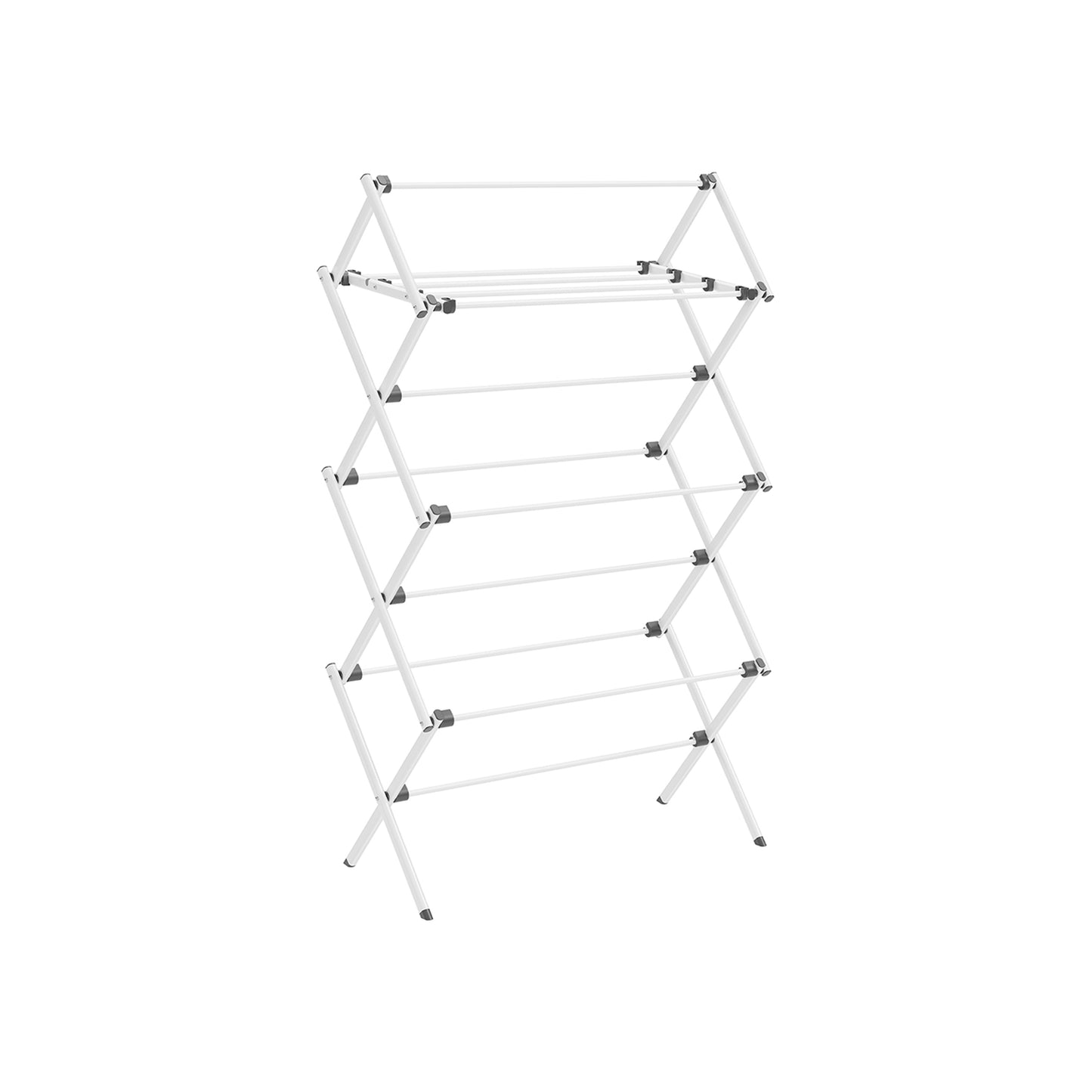 Foldable Clothes Drying Rack with Steel Frame - HWLEXTRA 