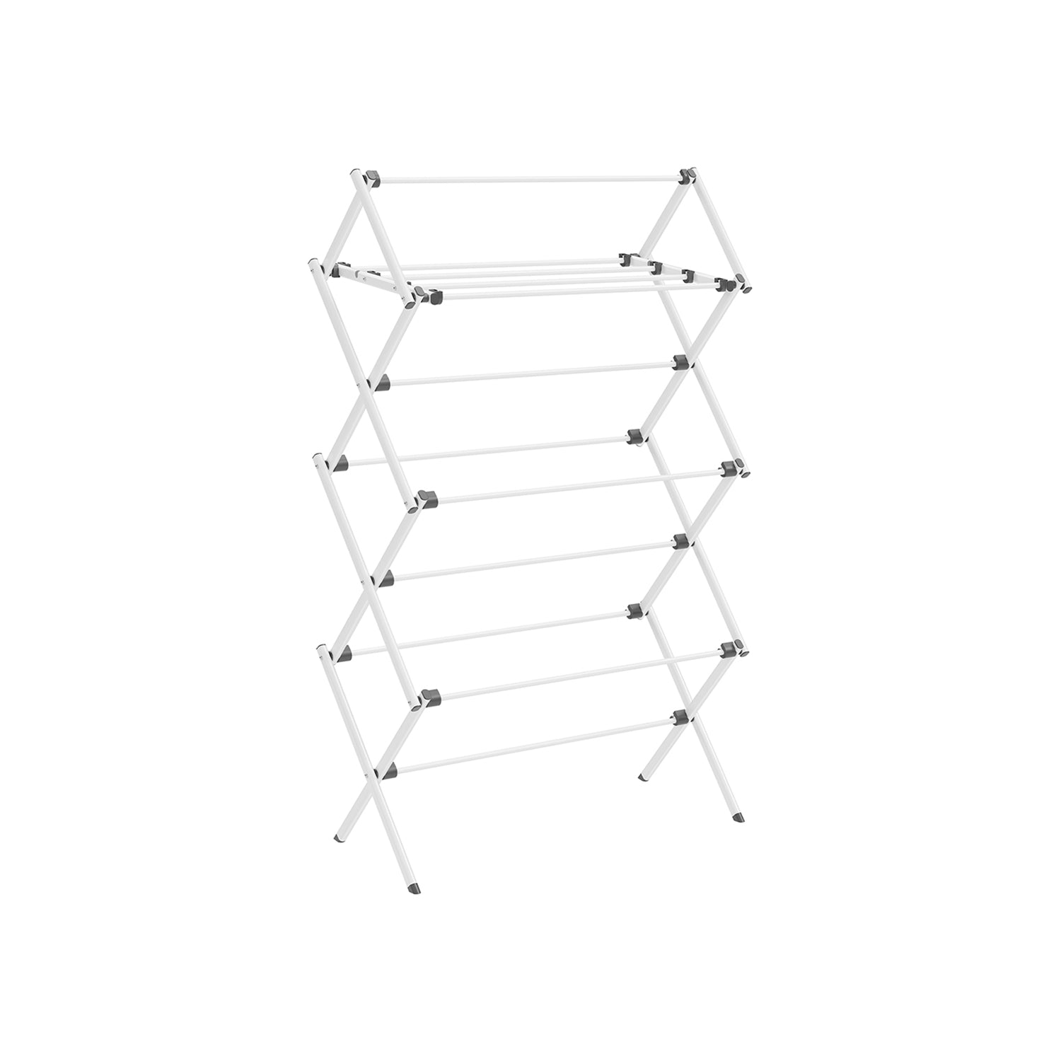 Foldable Clothes Drying Rack with Steel Frame - HWLEXTRA 