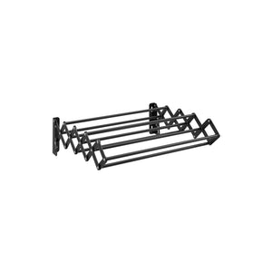 Wall-Mounted Expandable Steel Clothes Drying Rack with 9 Hanging Rods