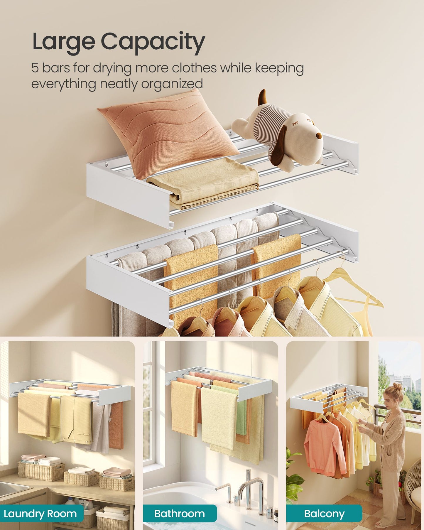 Wall Mounted Drying Rack - image 3