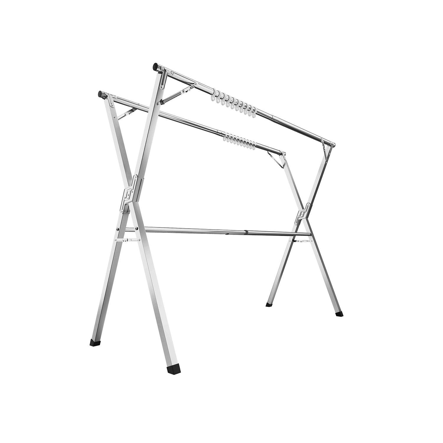 Extendable and Foldable Clothes Drying Rack