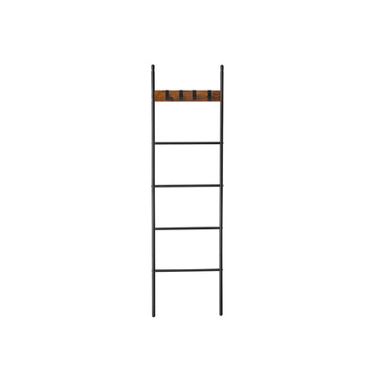 Blanket Ladder, 5-Tier Ladder Shelf, 17.3 x 63 Inches