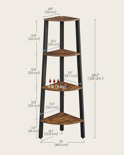 Antique Corner Shelf Rack - image 7