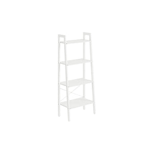 4-Tier Ladder Shelf with Steel Frame