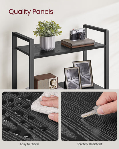 5-Tier Bookshelf with Steel Frame - HWLEXTRA 