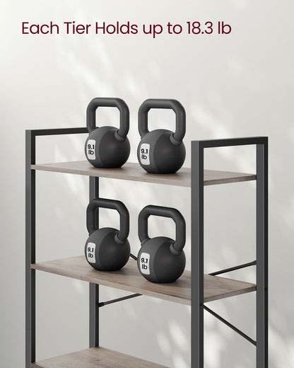 6-Tier Tall Bookshelf with Steel Frame - HWLEXTRA 