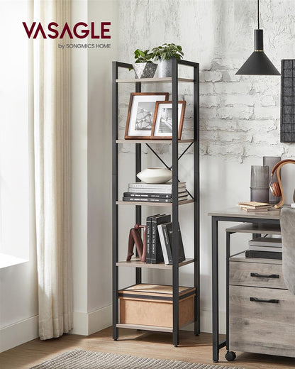 5 Tier Bookcase Storage Shelf