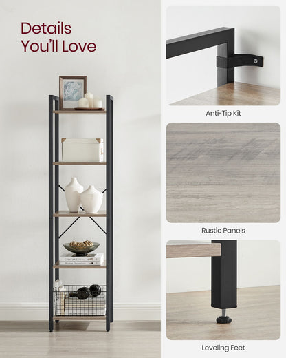 Industrial Brown 5 Layers Storage Rack Unit - image 13
