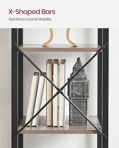 5 Tier Bookcase Storage Shelf