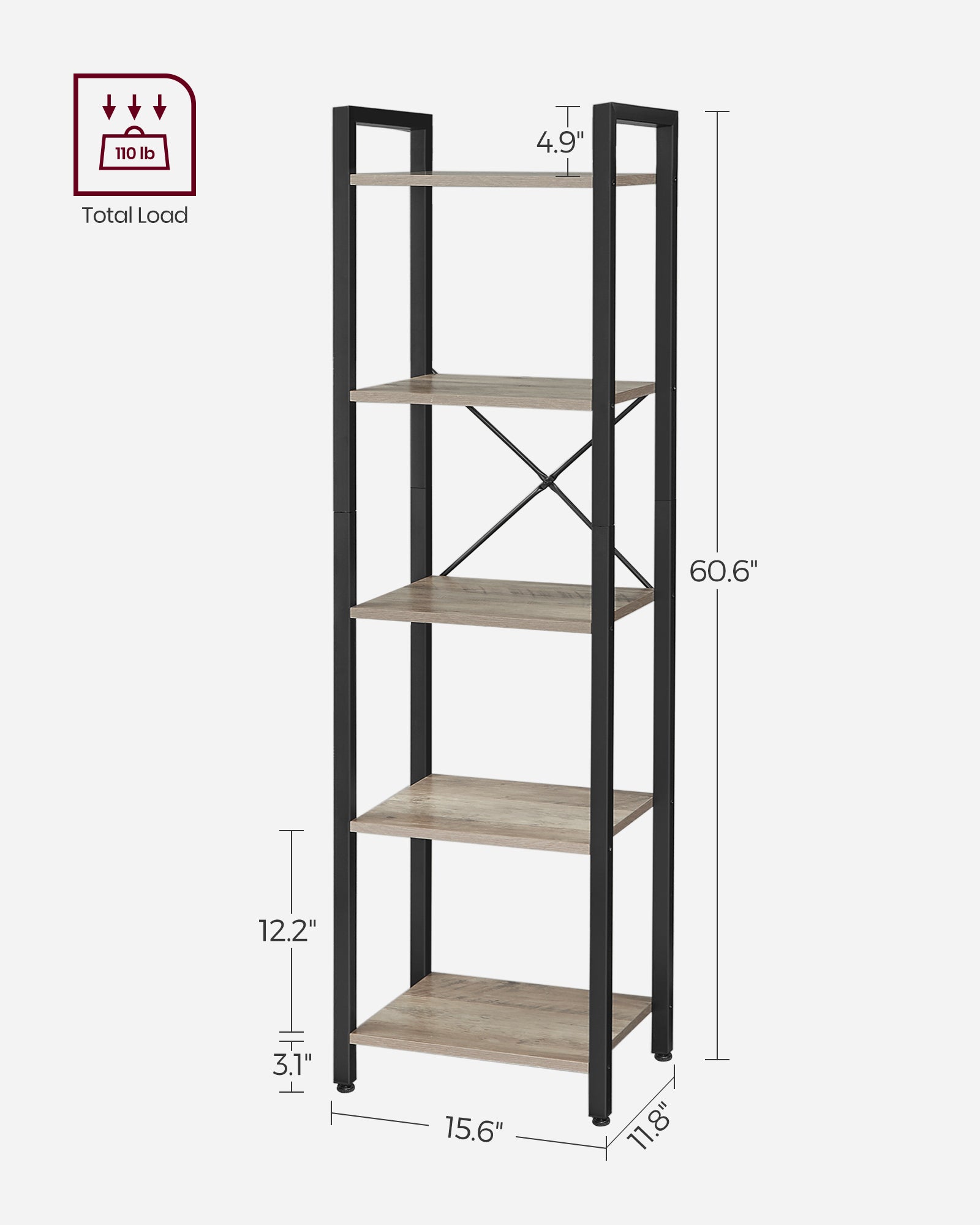 Industrial Brown 5 Layers Storage Rack Unit - image 16