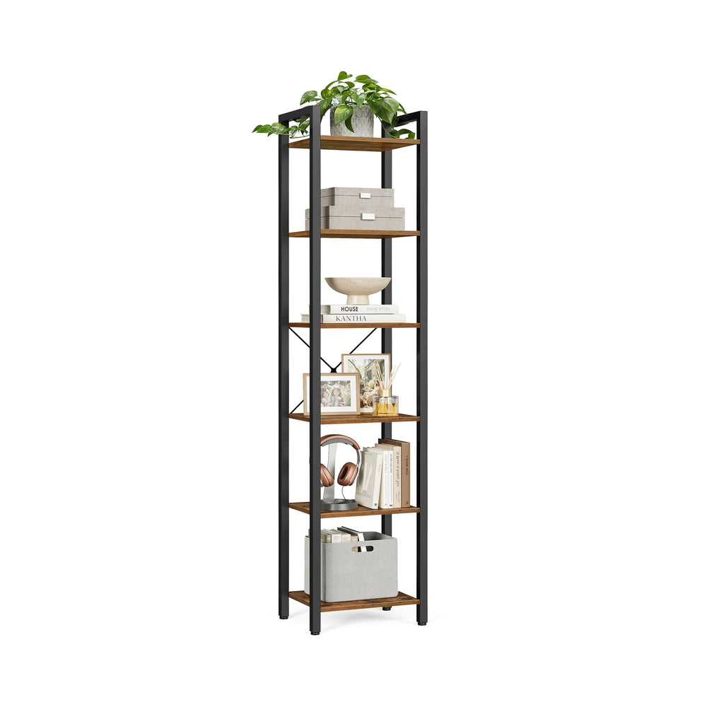 6-Tier Bookshelf, Bookcase, Storage Shelving Unit with 6 Shelves