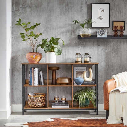 Bookshelf, Bookcase with 6 Storage Cubes, for Office