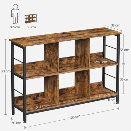 Bookshelf with 6 Compartments - image 8