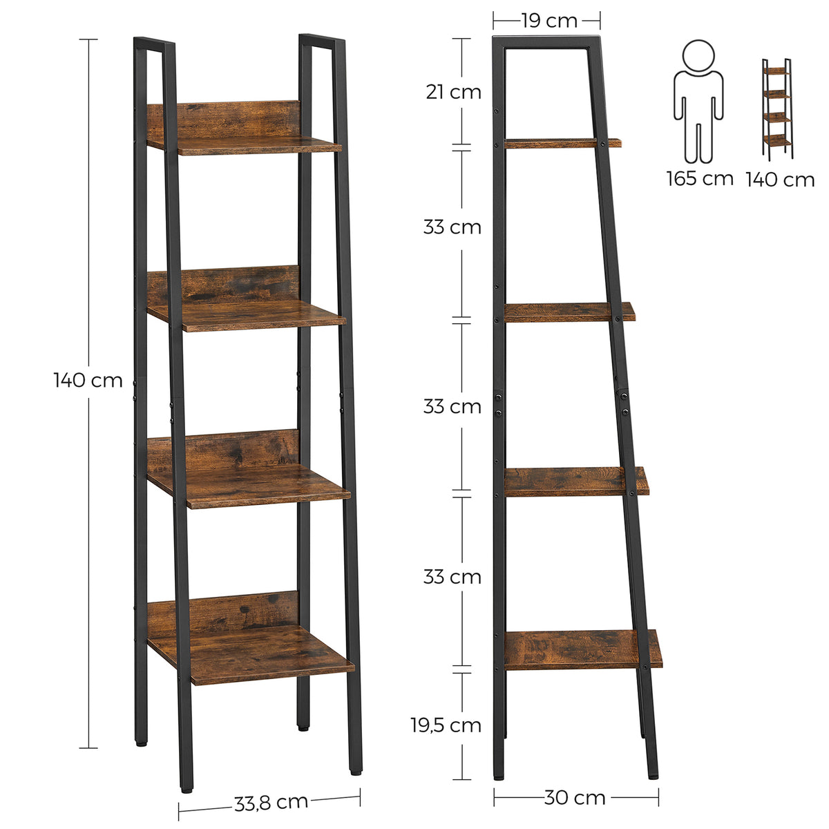 4 Tier Ladder Shelf