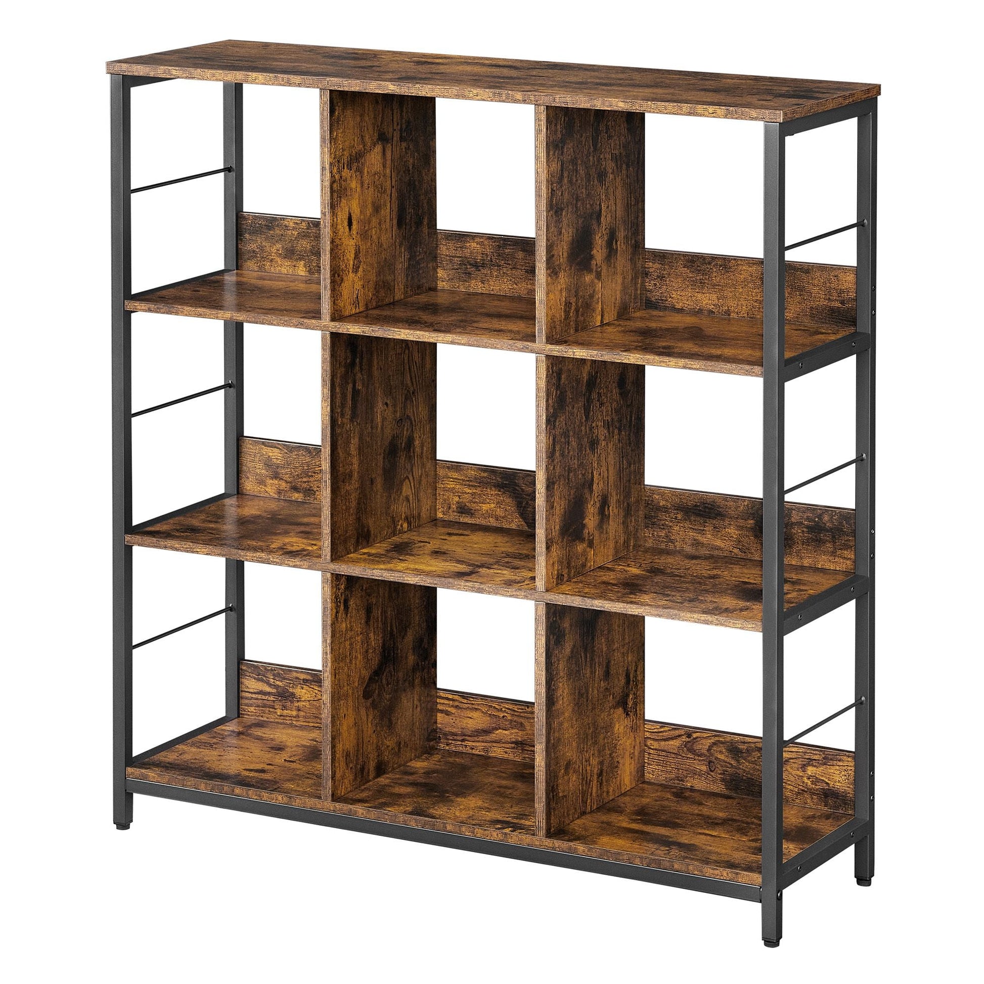 Ladder Shelf 3-Tier, Industrial Display Bookcase, Storage Rack for Living Room - image 1