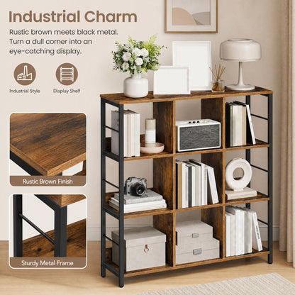 Ladder Shelf 3-Tier, Industrial Display Bookcase, Storage Rack for Living Room - image 6