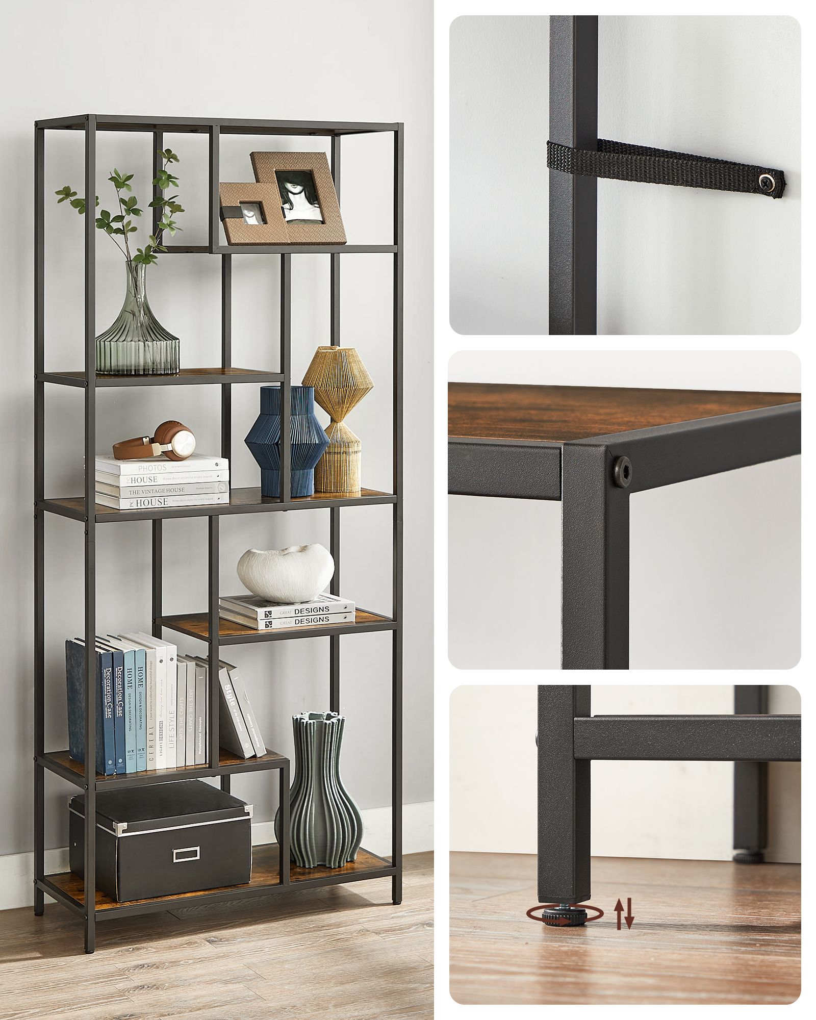 6-Tier Bookcase - image 6