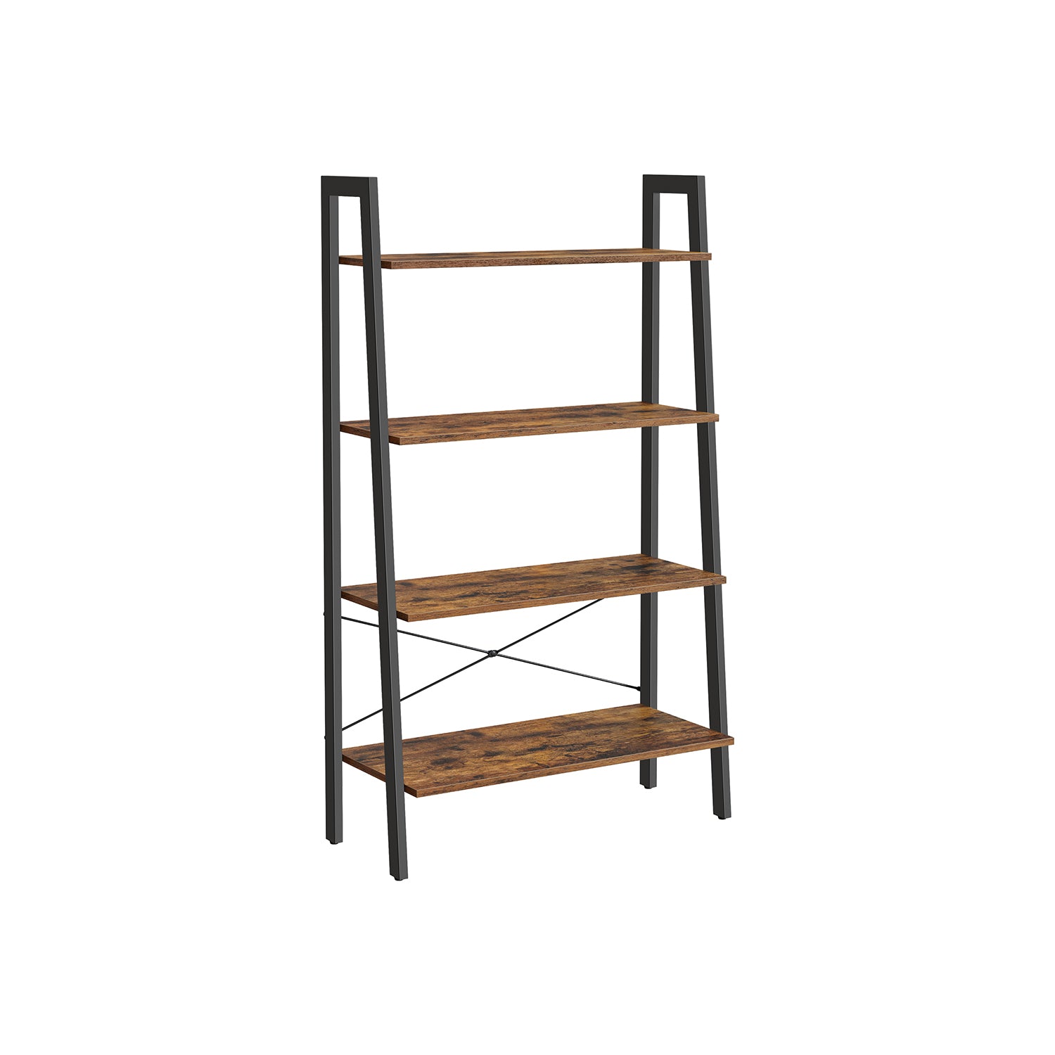 4-Tier Ladder Shelf Steel Frame