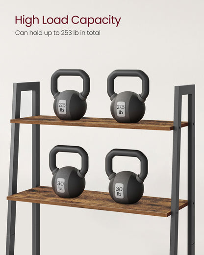 4-Tier Ladder Shelf Steel Frame