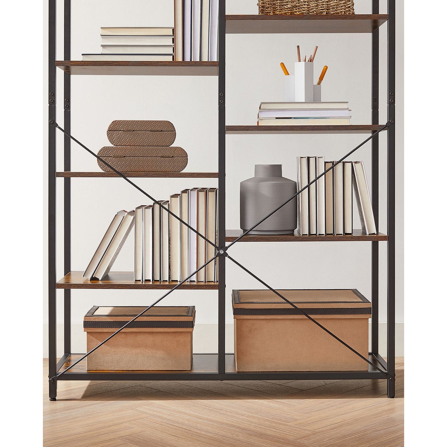 Bookshelf 5 Storey Standing Display Storage Rack - image 4